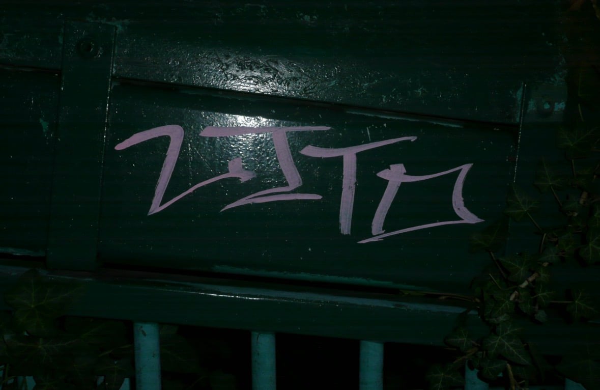 Pink Graffiti Tag
