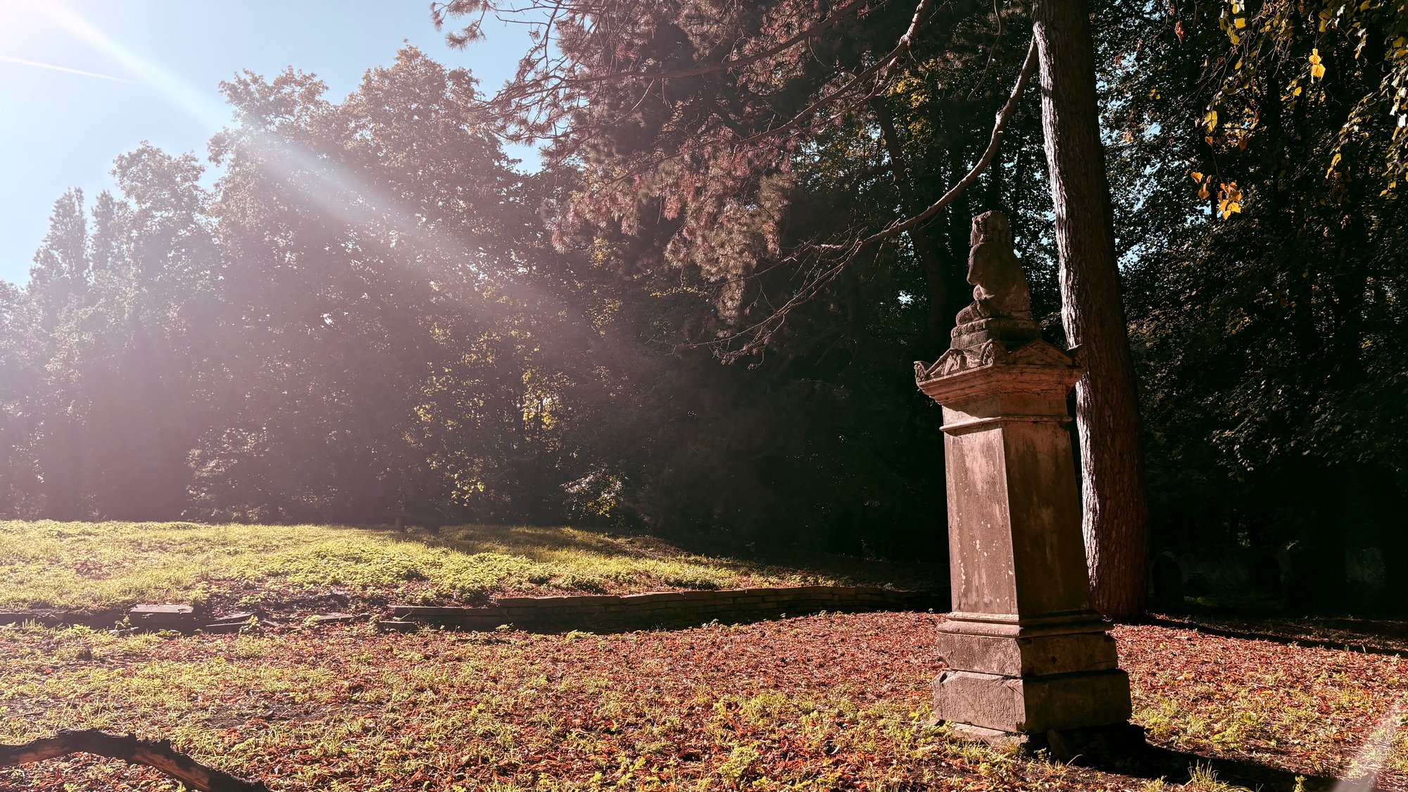 Statue in Sun Rays